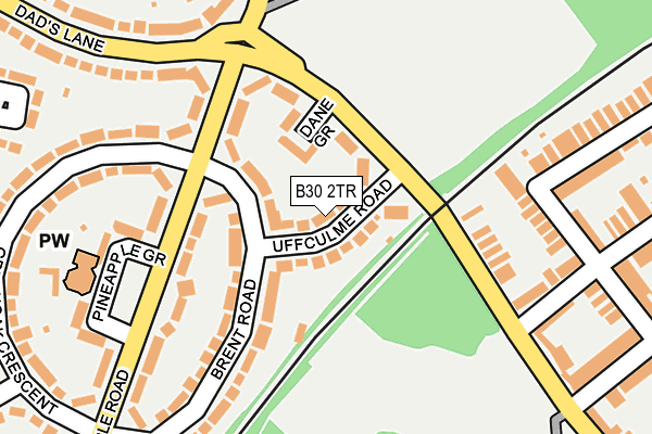 B30 2TR map - OS OpenMap – Local (Ordnance Survey)