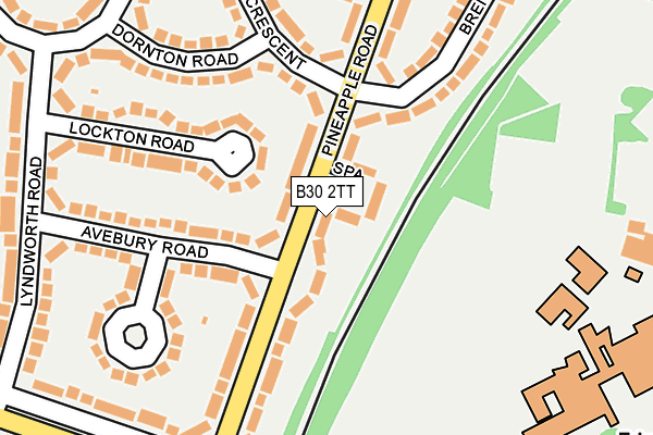 B30 2TT map - OS OpenMap – Local (Ordnance Survey)