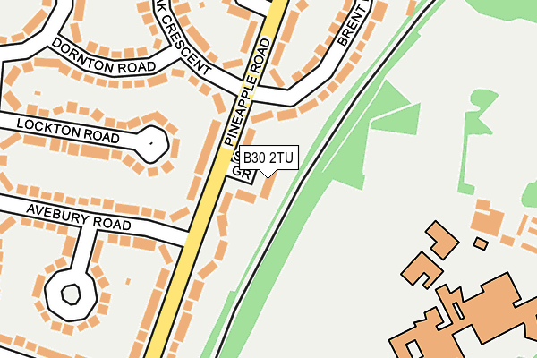 B30 2TU map - OS OpenMap – Local (Ordnance Survey)