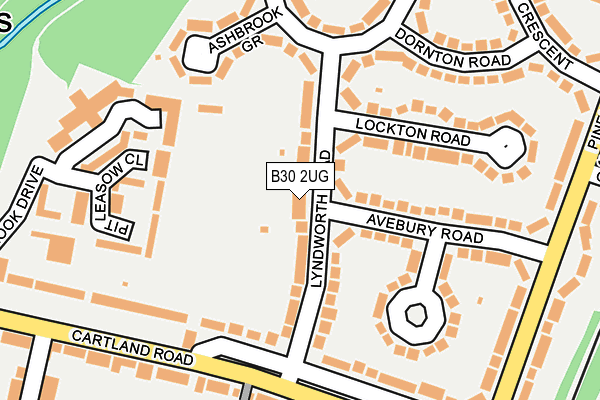 B30 2UG map - OS OpenMap – Local (Ordnance Survey)