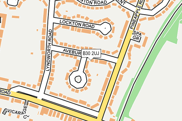 B30 2UJ map - OS OpenMap – Local (Ordnance Survey)