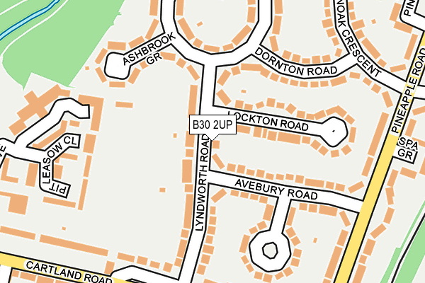 B30 2UP map - OS OpenMap – Local (Ordnance Survey)