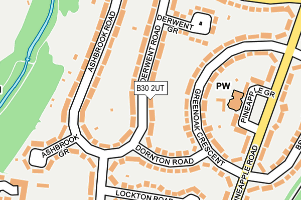 B30 2UT map - OS OpenMap – Local (Ordnance Survey)