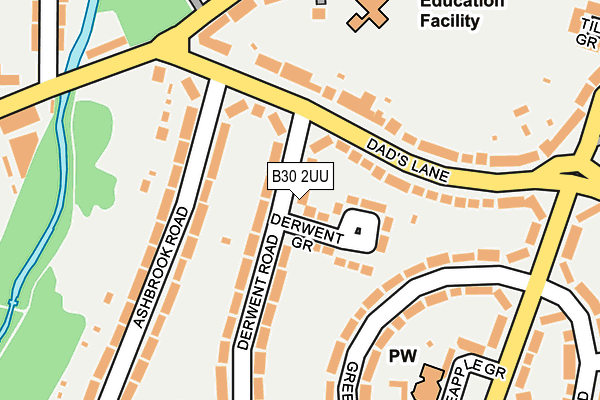 B30 2UU map - OS OpenMap – Local (Ordnance Survey)