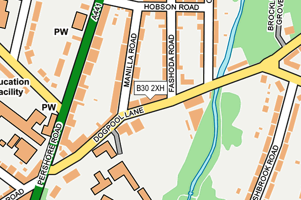 B30 2XH map - OS OpenMap – Local (Ordnance Survey)