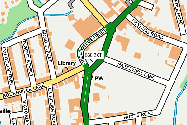 B30 2XT map - OS OpenMap – Local (Ordnance Survey)