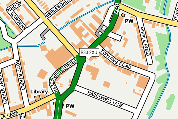 B30 2XU map - OS OpenMap – Local (Ordnance Survey)