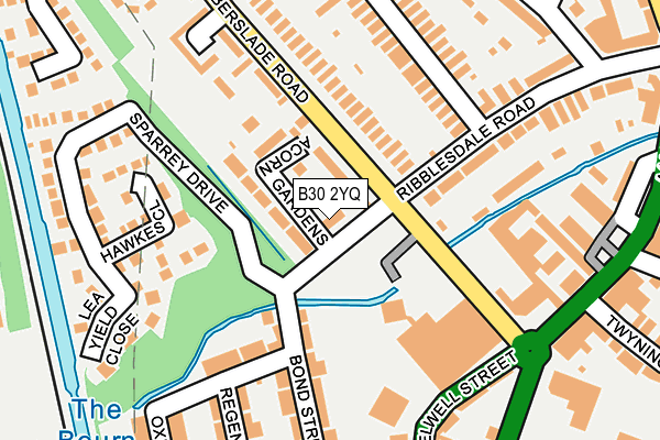 B30 2YQ map - OS OpenMap – Local (Ordnance Survey)