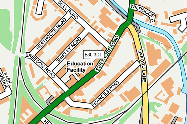 B30 3DT map - OS OpenMap – Local (Ordnance Survey)