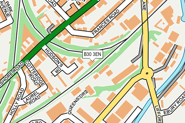 B30 3EN map - OS OpenMap – Local (Ordnance Survey)