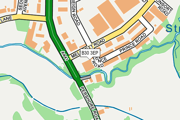 B30 3EP map - OS OpenMap – Local (Ordnance Survey)