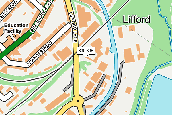 B30 3JH map - OS OpenMap – Local (Ordnance Survey)