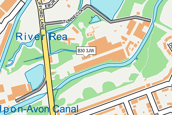 B30 3JW map - OS OpenMap – Local (Ordnance Survey)