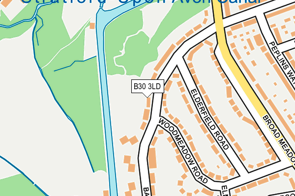 B30 3LD map - OS OpenMap – Local (Ordnance Survey)