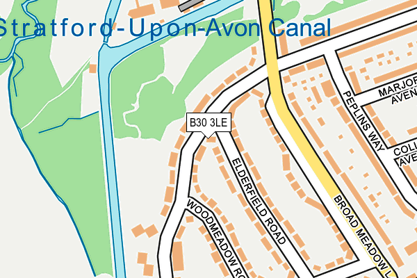 B30 3LE map - OS OpenMap – Local (Ordnance Survey)