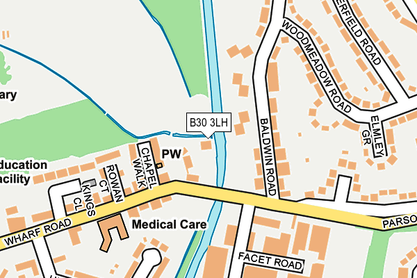 B30 3LH map - OS OpenMap – Local (Ordnance Survey)