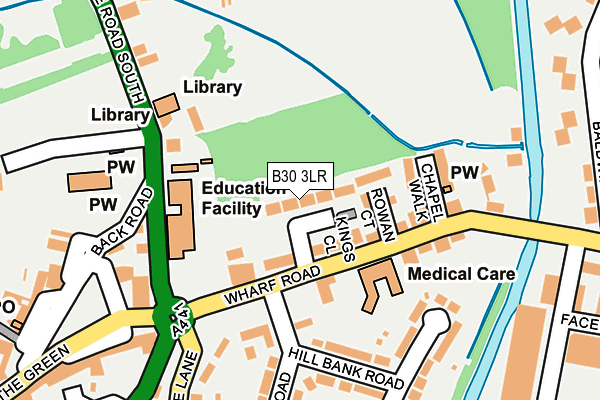 B30 3LR map - OS OpenMap – Local (Ordnance Survey)