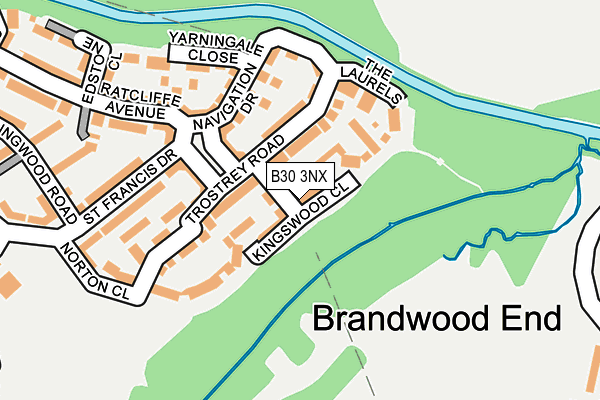 B30 3NX map - OS OpenMap – Local (Ordnance Survey)