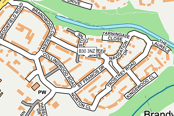 B30 3NZ map - OS OpenMap – Local (Ordnance Survey)