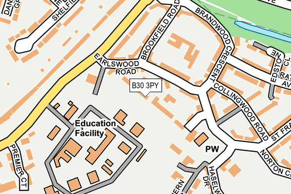 B30 3PY map - OS OpenMap – Local (Ordnance Survey)