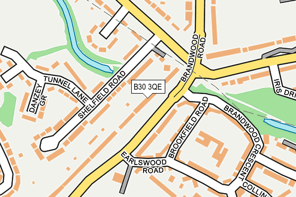 B30 3QE map - OS OpenMap – Local (Ordnance Survey)