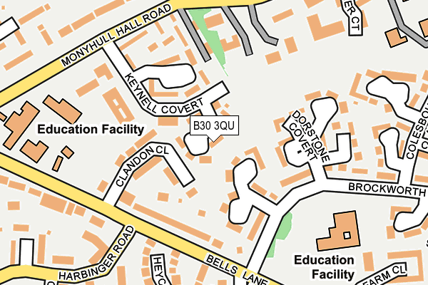 B30 3QU map - OS OpenMap – Local (Ordnance Survey)