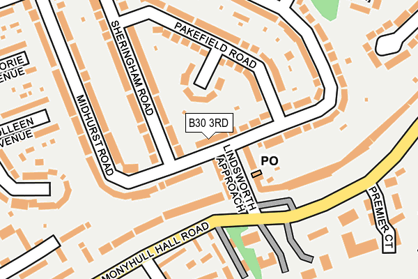 B30 3RD map - OS OpenMap – Local (Ordnance Survey)