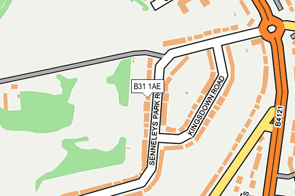 B31 1AE map - OS OpenMap – Local (Ordnance Survey)