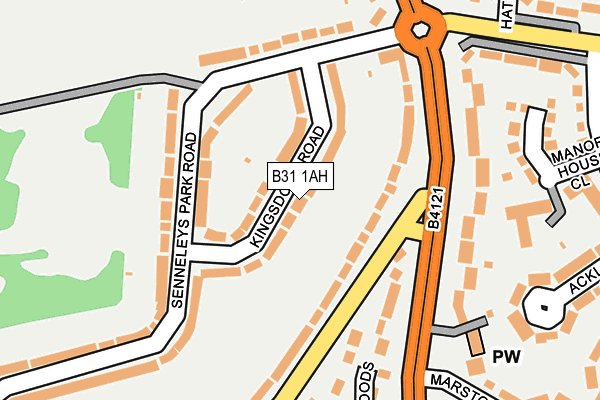 B31 1AH map - OS OpenMap – Local (Ordnance Survey)