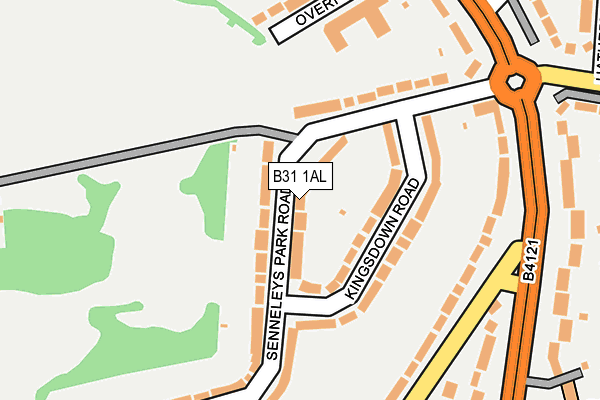 B31 1AL map - OS OpenMap – Local (Ordnance Survey)