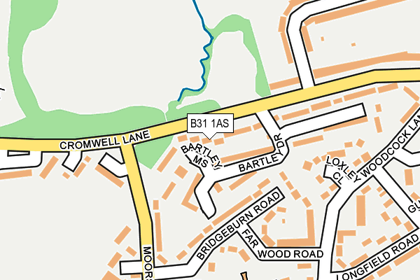 B31 1AS map - OS OpenMap – Local (Ordnance Survey)