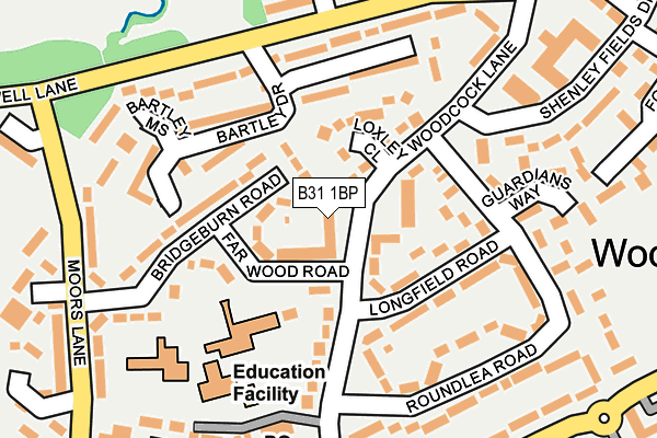 B31 1BP map - OS OpenMap – Local (Ordnance Survey)