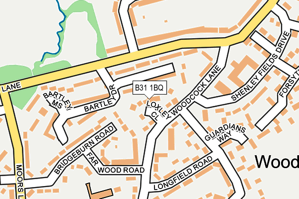 B31 1BQ map - OS OpenMap – Local (Ordnance Survey)