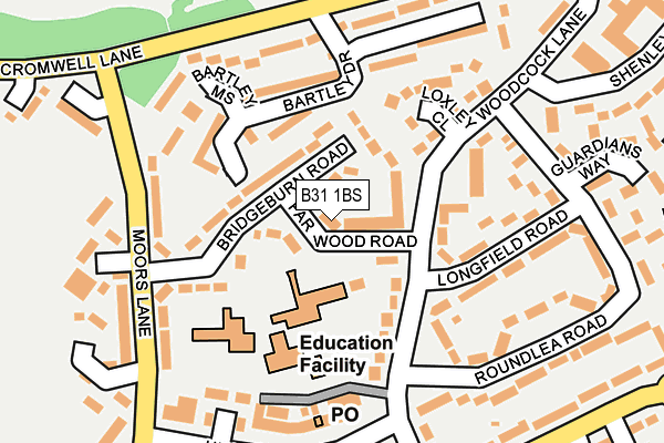 B31 1BS map - OS OpenMap – Local (Ordnance Survey)