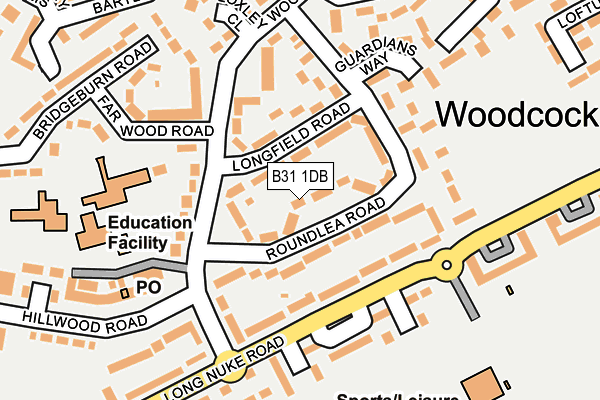 B31 1DB map - OS OpenMap – Local (Ordnance Survey)