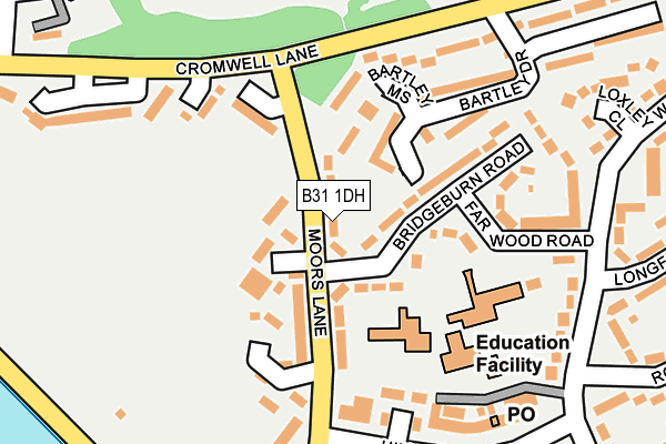 B31 1DH map - OS OpenMap – Local (Ordnance Survey)