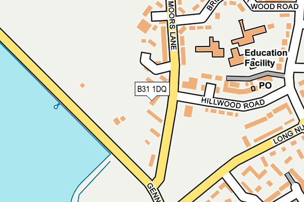 B31 1DQ map - OS OpenMap – Local (Ordnance Survey)