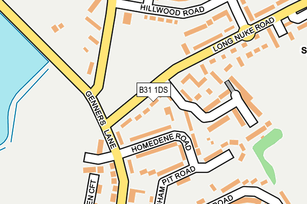 B31 1DS map - OS OpenMap – Local (Ordnance Survey)