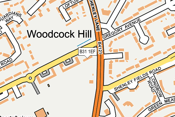 B31 1EF map - OS OpenMap – Local (Ordnance Survey)