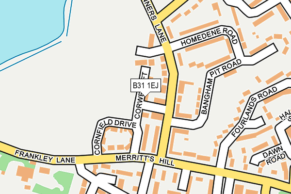 B31 1EJ map - OS OpenMap – Local (Ordnance Survey)