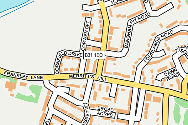B31 1EQ map - OS OpenMap – Local (Ordnance Survey)