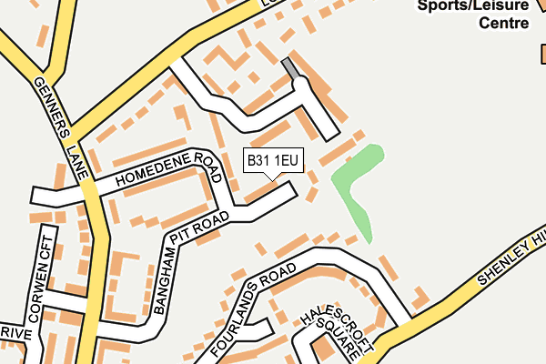 B31 1EU map - OS OpenMap – Local (Ordnance Survey)