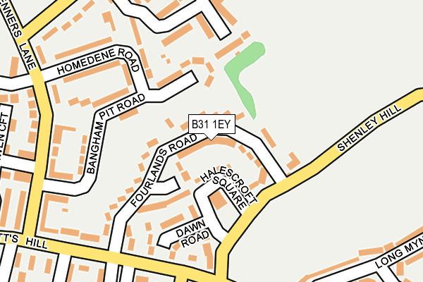 B31 1EY map - OS OpenMap – Local (Ordnance Survey)