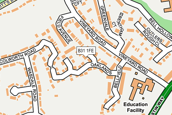 B31 1FE map - OS OpenMap – Local (Ordnance Survey)