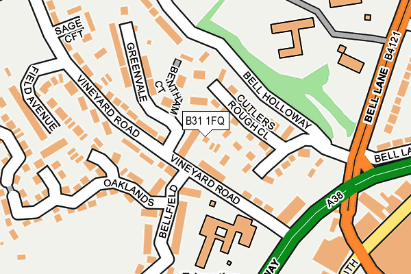 B31 1FQ map - OS OpenMap – Local (Ordnance Survey)