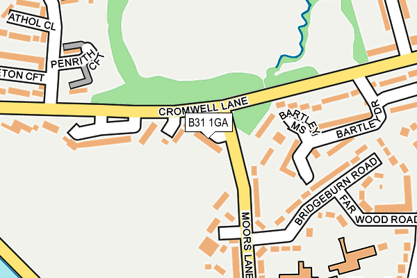 B31 1GA map - OS OpenMap – Local (Ordnance Survey)