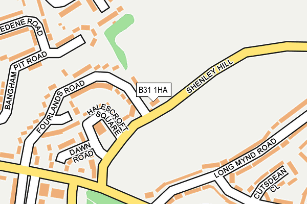 B31 1HA map - OS OpenMap – Local (Ordnance Survey)