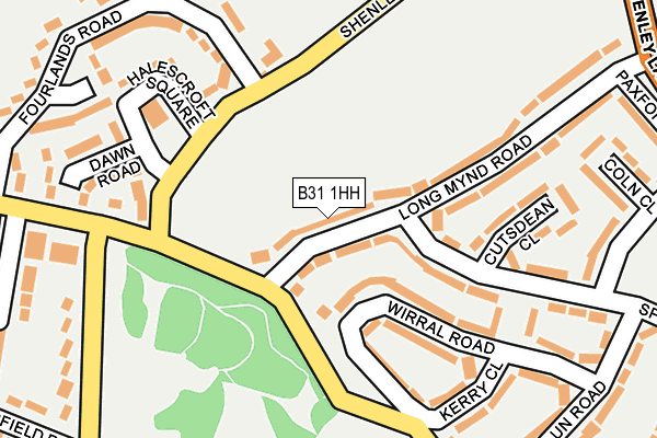 B31 1HH map - OS OpenMap – Local (Ordnance Survey)
