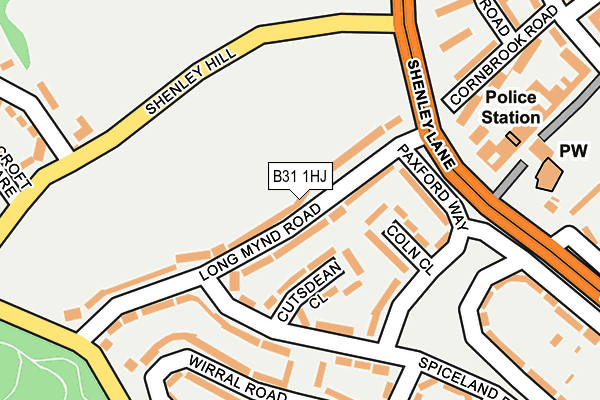 B31 1HJ map - OS OpenMap – Local (Ordnance Survey)