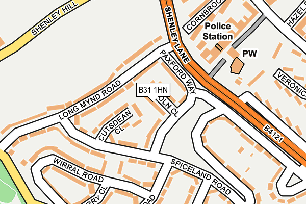 B31 1HN map - OS OpenMap – Local (Ordnance Survey)